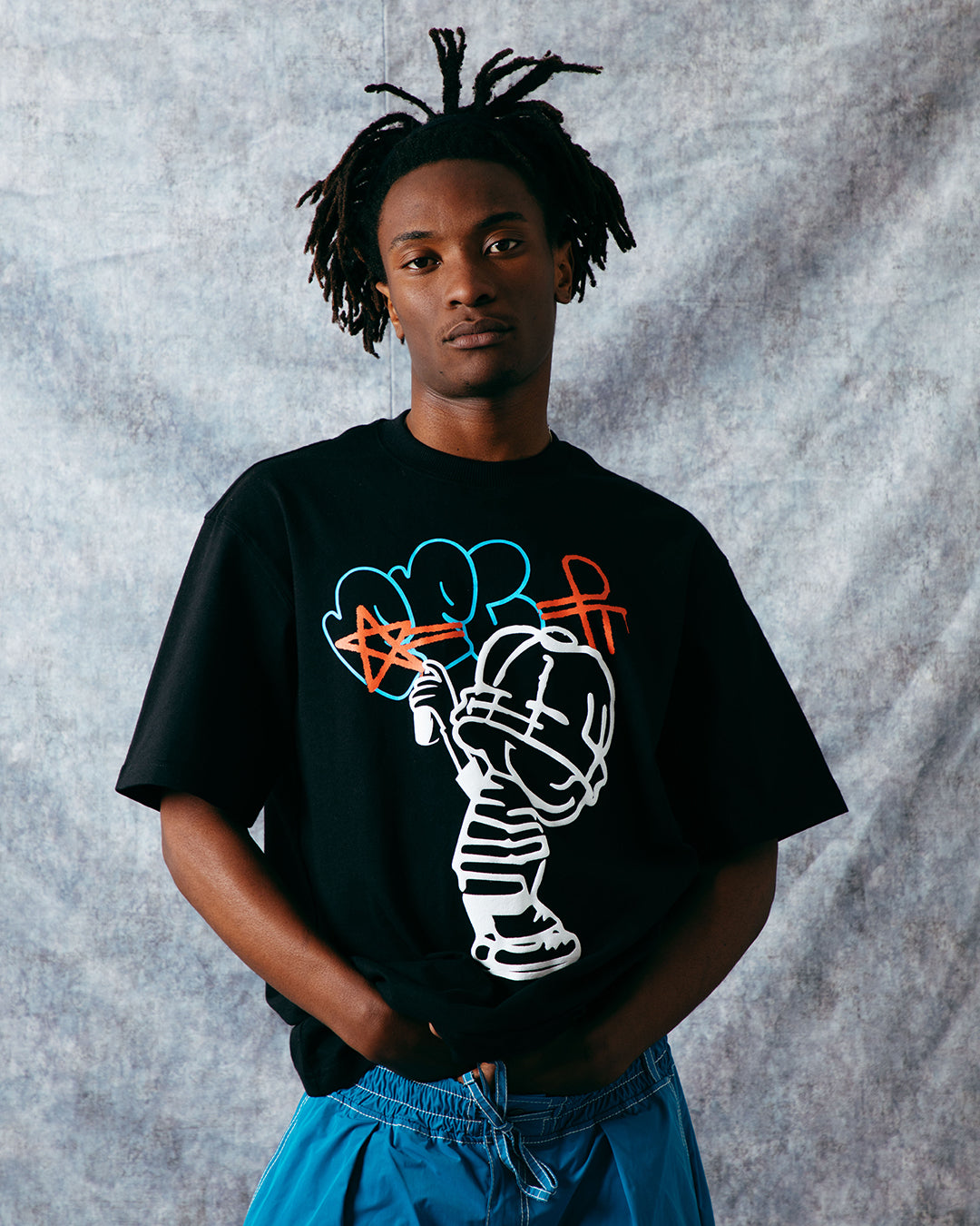 Precious Plant Club Graffiti T-shirt - Black