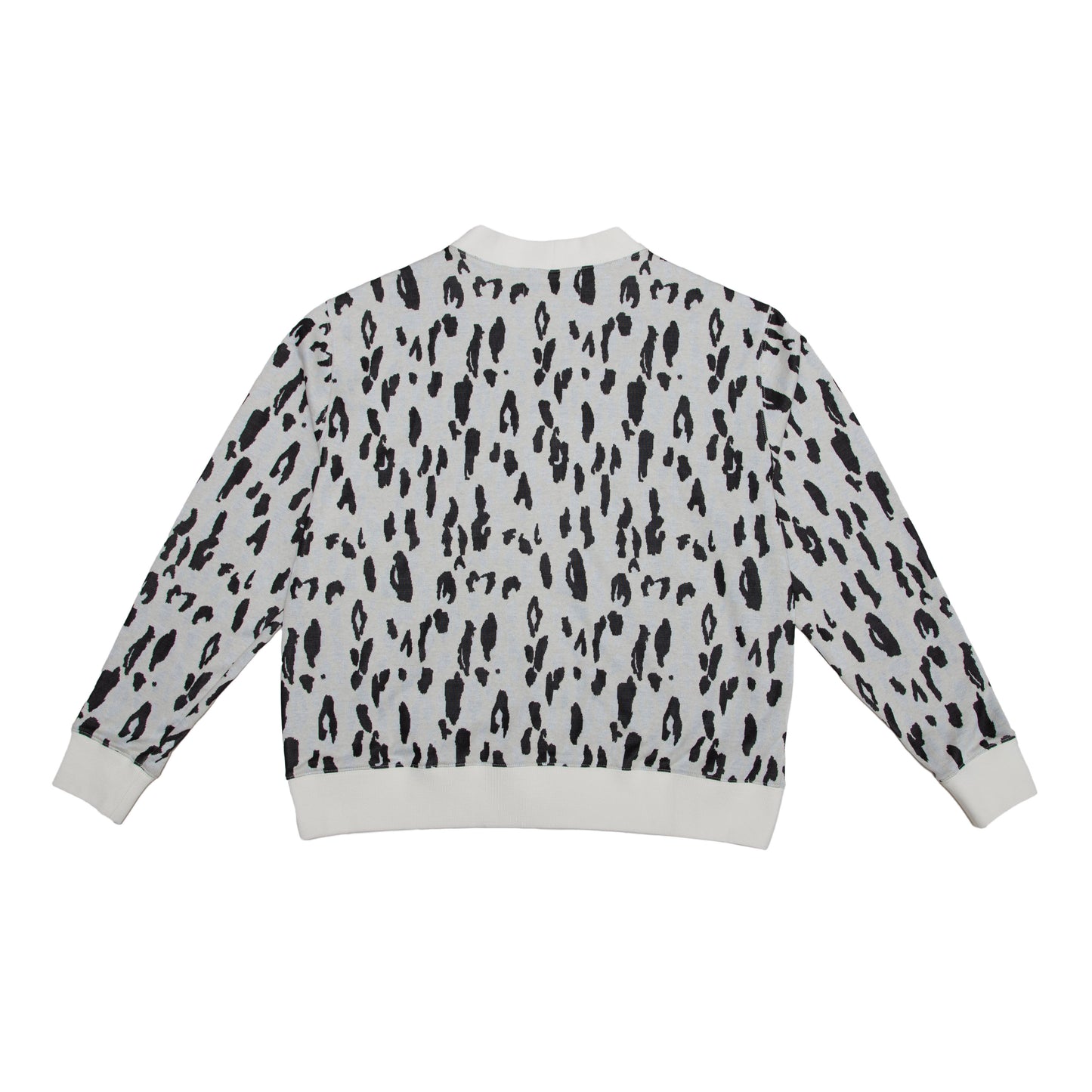Leaf Apparel Leopard Print Cardigan - Cream/Black