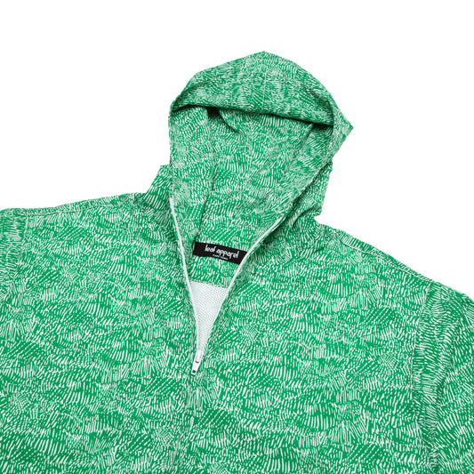 Leaf Apparel Forest Hooded Jacket - Green/ White