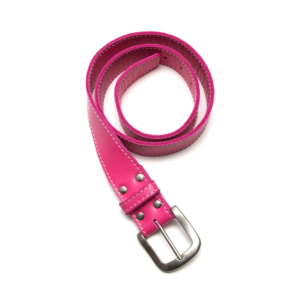 Precious Plant Club Leather Belt - Pink