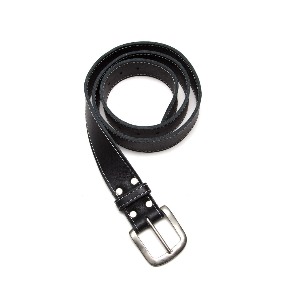 Precious Plant Club Leather Belt - Black