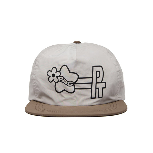 Precious Plant Club Core Logo Peak Cap - CREAM/BROWN