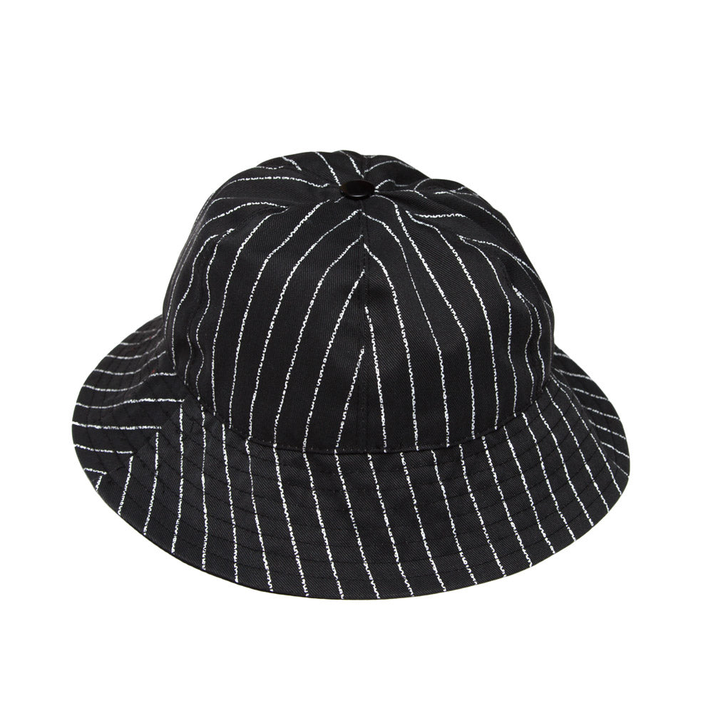 PPC X Space Spinach Pin Striped Bucket Hat - Black/White