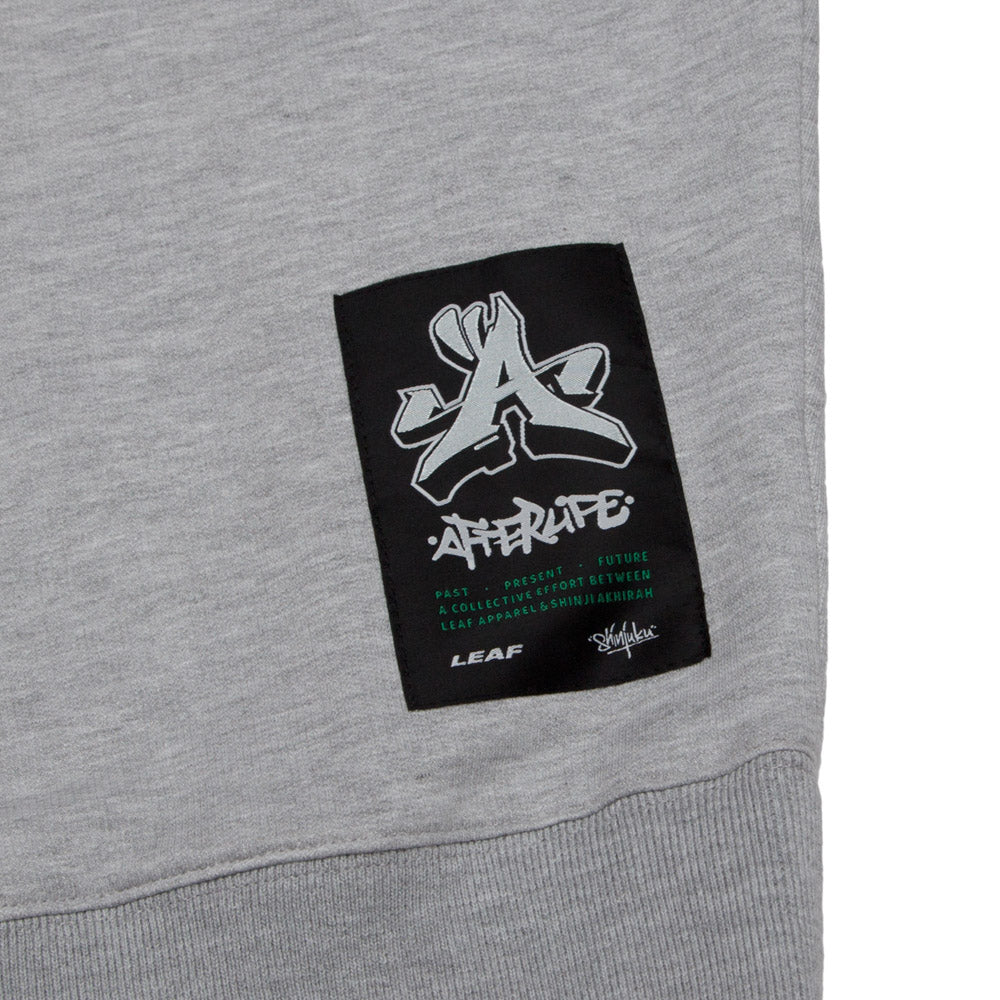 After Life Graffiti Crewneck Sweater - Grey