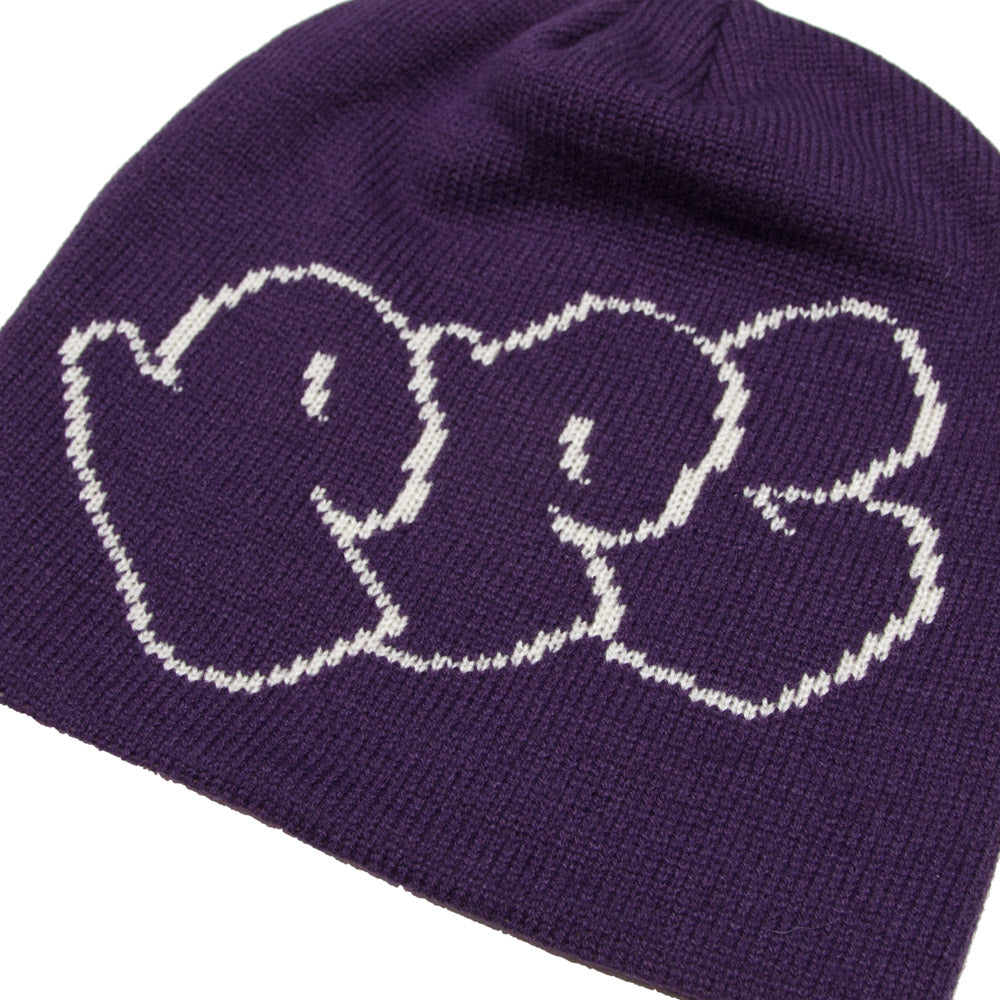 Pot Plant Club Skull Beanie - Purple