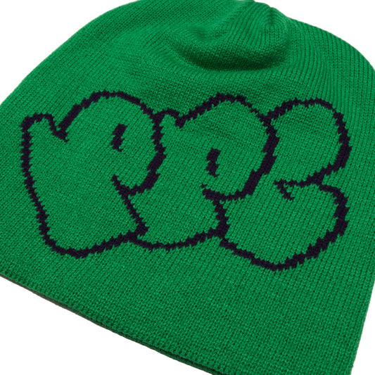 Pot Plant Club Skull Beanie - Apple Green