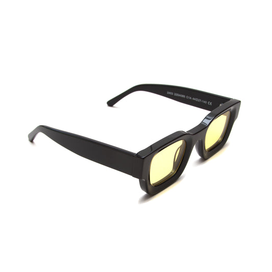 Milk Vincent Sunglasses - Black/ Yellow Tint