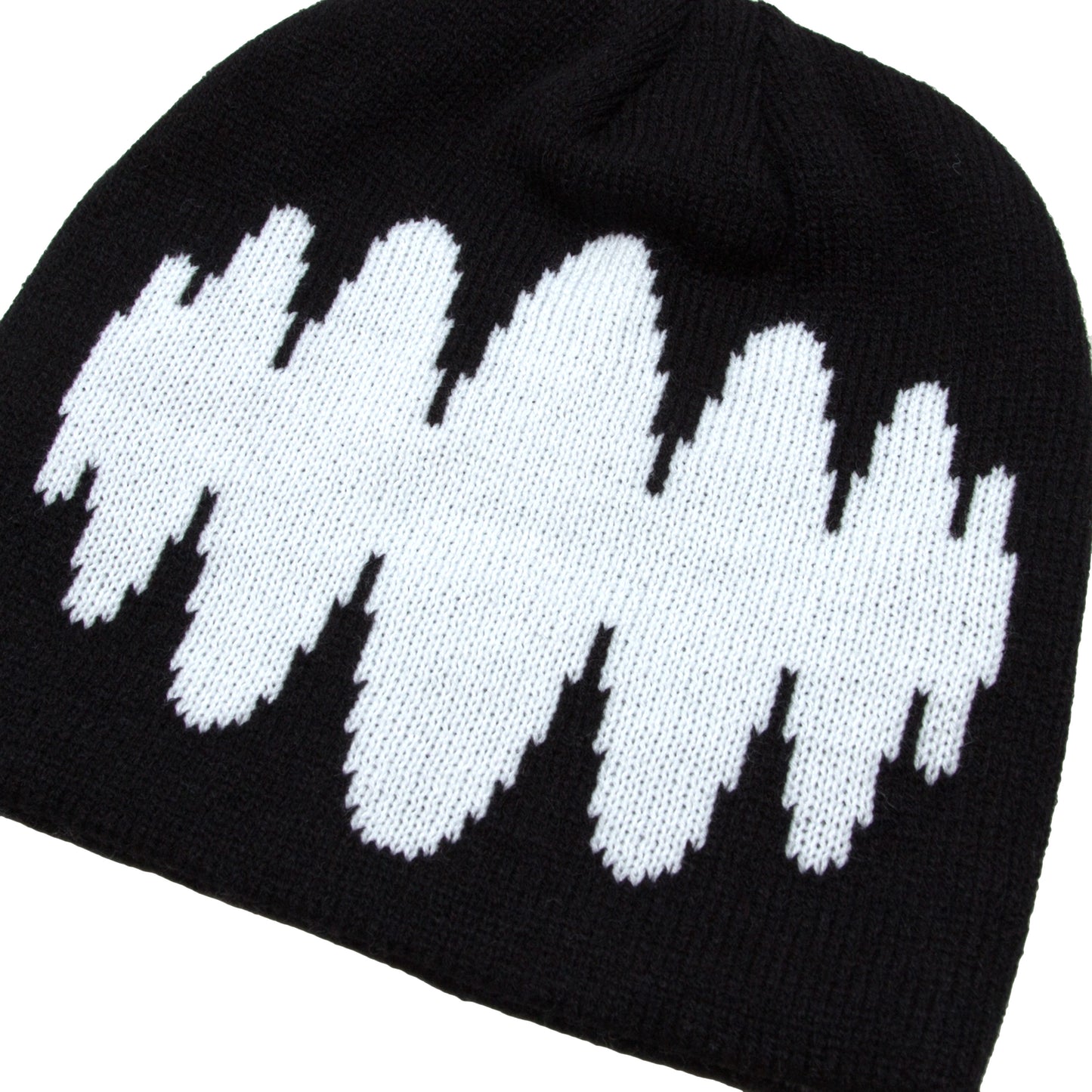 PPC SOUND powered by Spotify "Sound Wave" Skull Beanie - Black/ White