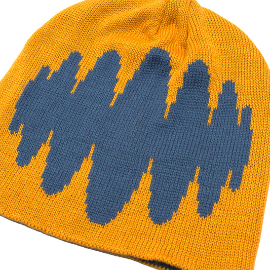 PPC SOUND powered by Spotify "Sound Wave" Skull Beanie - Yellow/ Blue