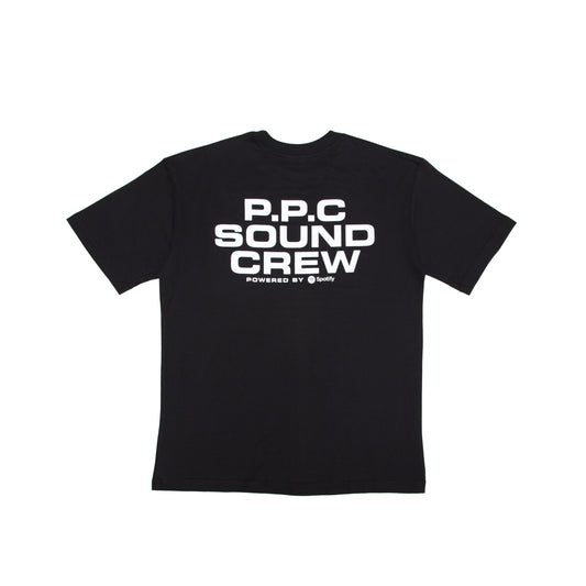 “PPC SOUND powered by Spotify "PPC Crew" T-shirt - Black