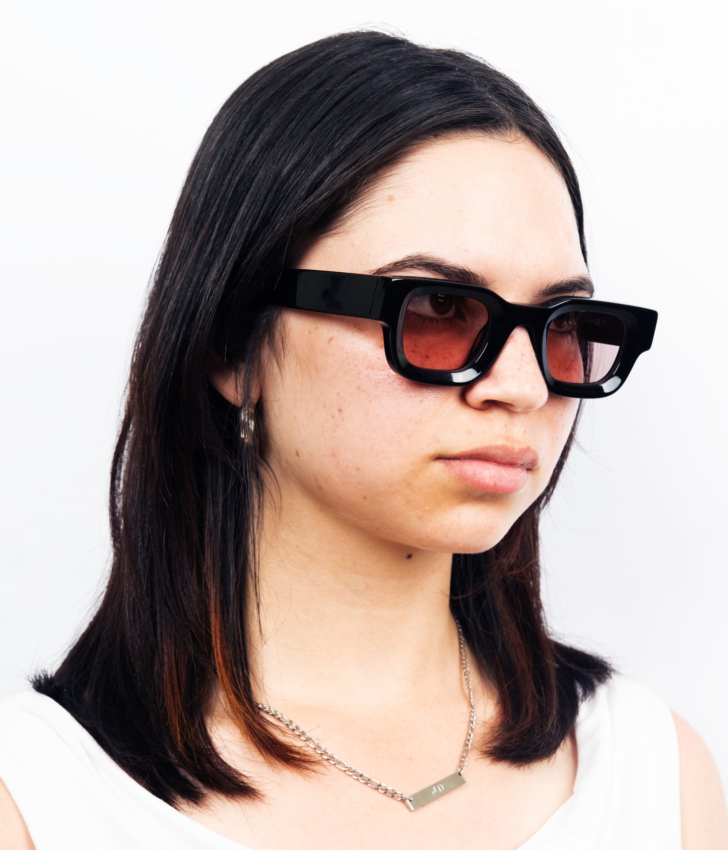 Milk Vincent Sunglasses - Black/ Red Tint