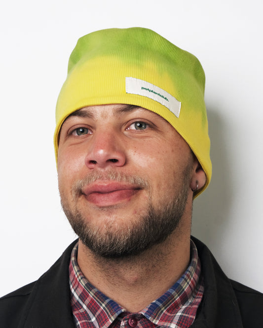Potplantclub "PPCSTAPLES002" Ribbed Beanie - Lemon and Lime