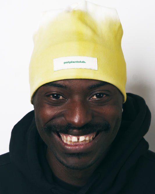 Potplantclub "PPCSTAPLES002" Ribbed Beanie - Yellow