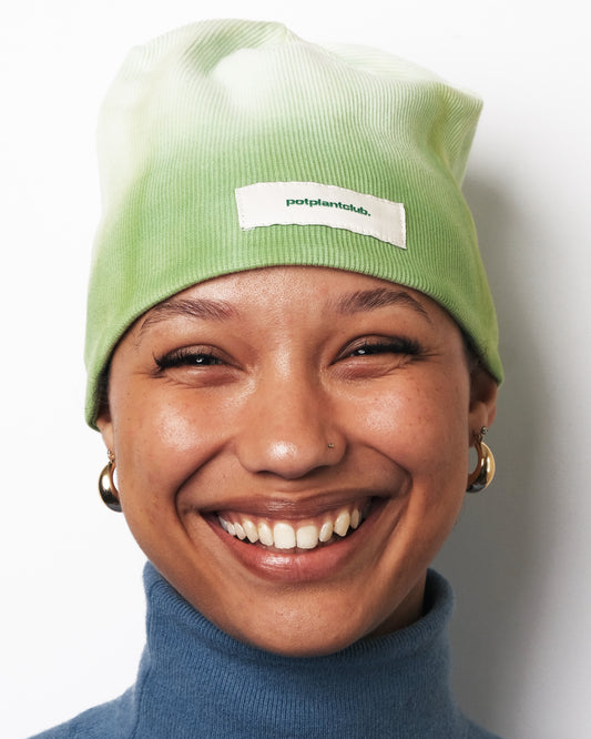 Potplantclub "PPCSTAPLES002" Ribbed Beanie - Green