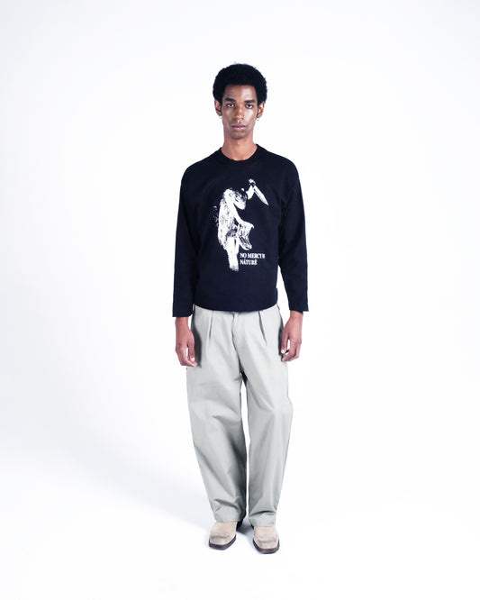 Potplantclub "No Mercy" Graphic T-shirt - Black AW26