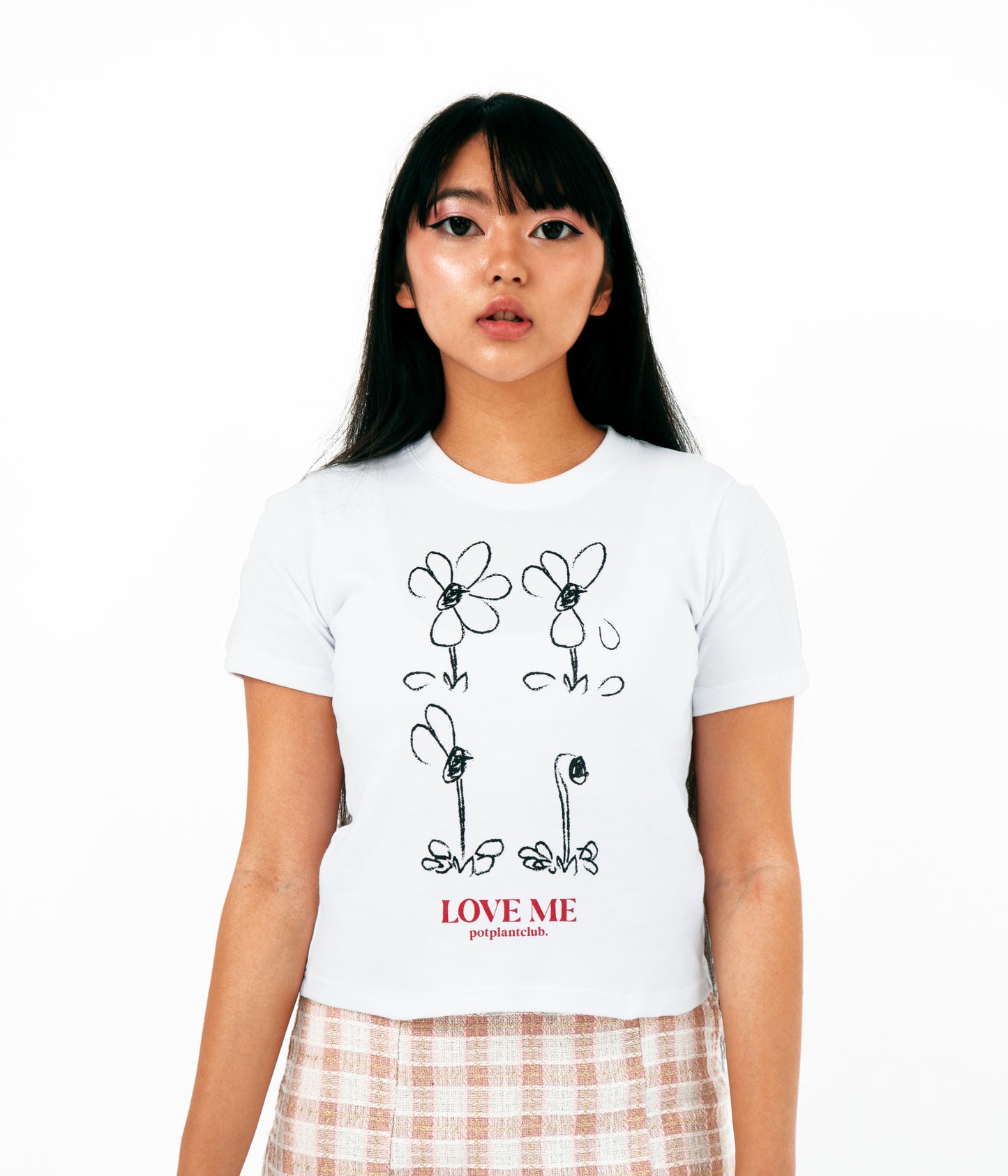 Pot Plant Club "Love Me" Baby T-shirt - White