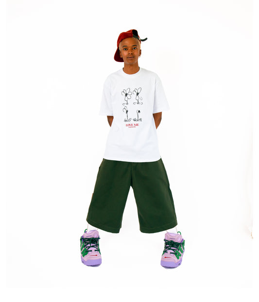 Pot Plant Club "Love Me" T-shirt - White