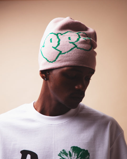 Pot Plant Club Skull Beanie - Pink
