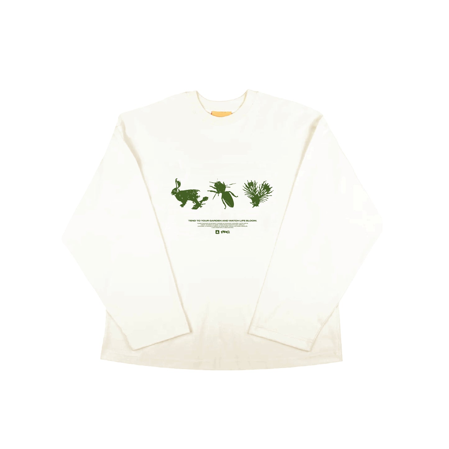 PPC x Sneakerlab "Earthday" LS T-shirt - Cream