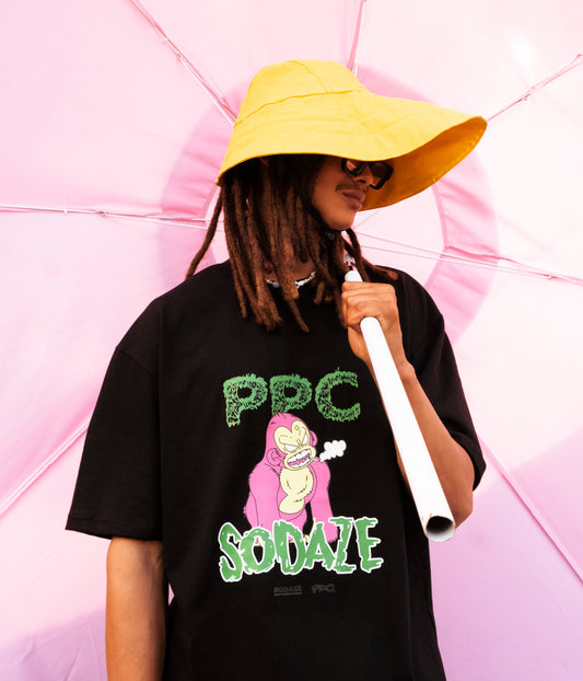 Pot Plant Club x Sodaze T-shirt - Black