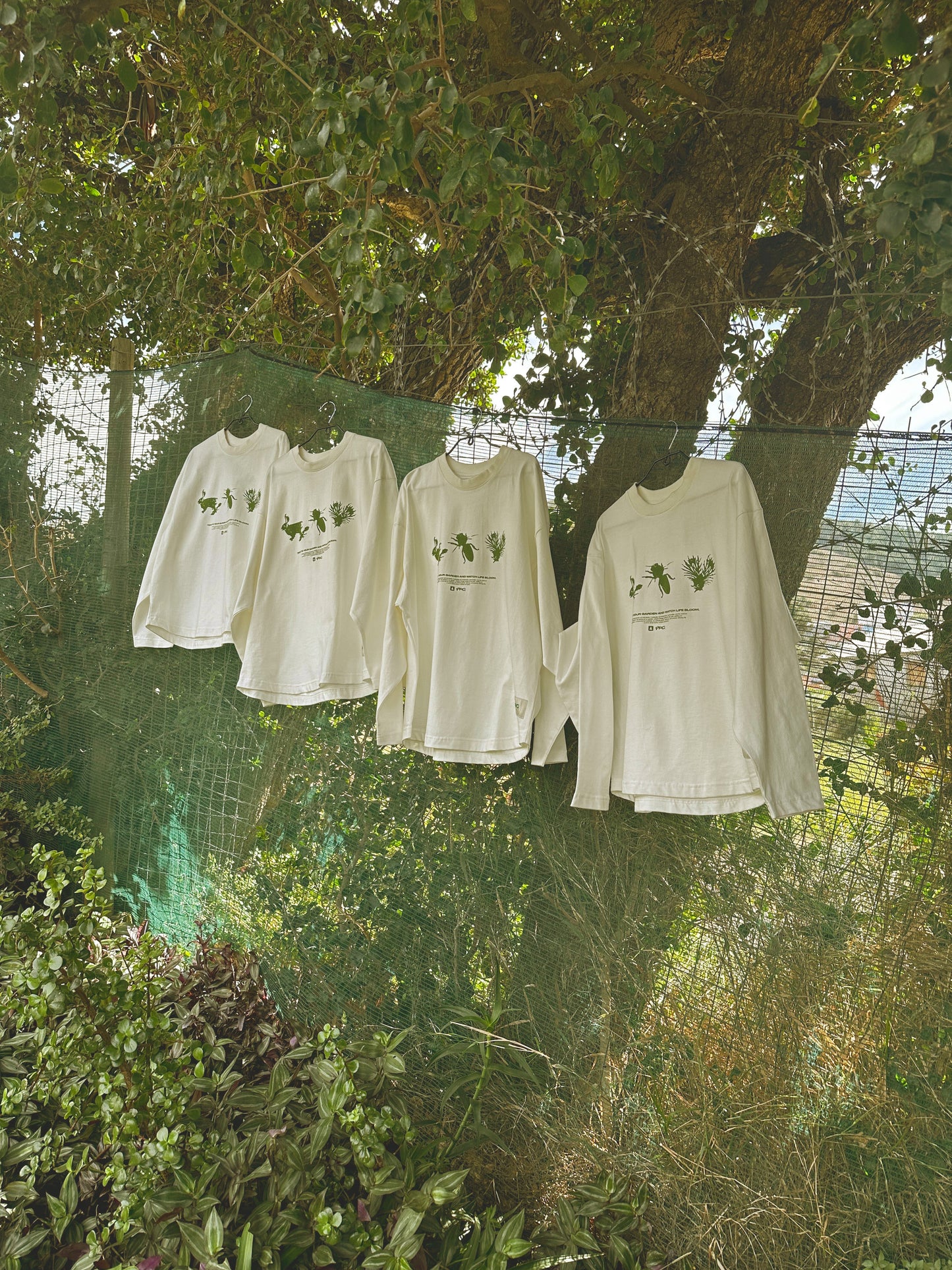 PPC x Sneakerlab "Earthday" LS T-shirt - Cream