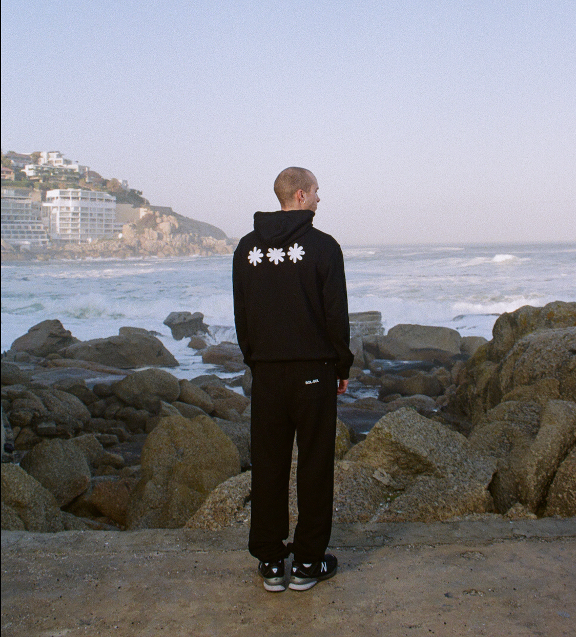 Sol Sol Flower Hoodie - Black