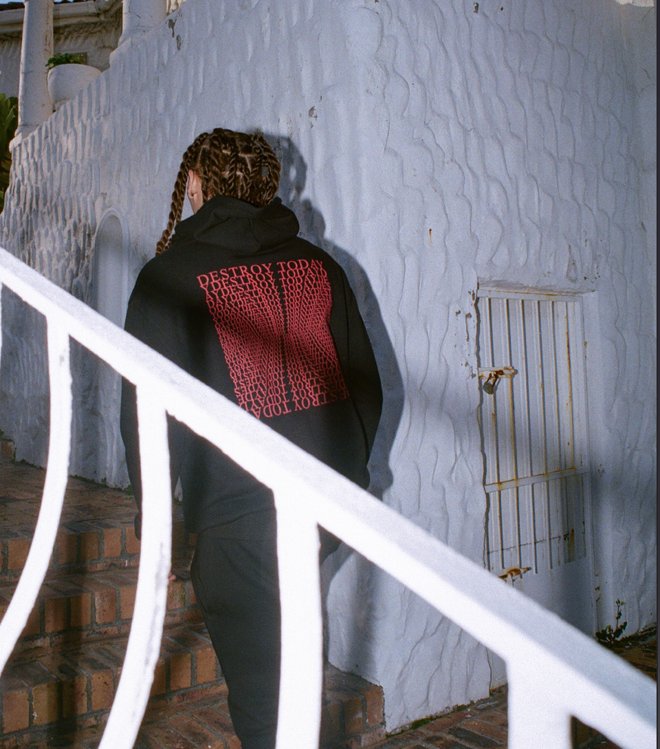 Sol Sol Repeat Hoodie - Black