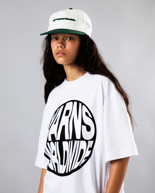 Yarns Warp Logo Tee - White