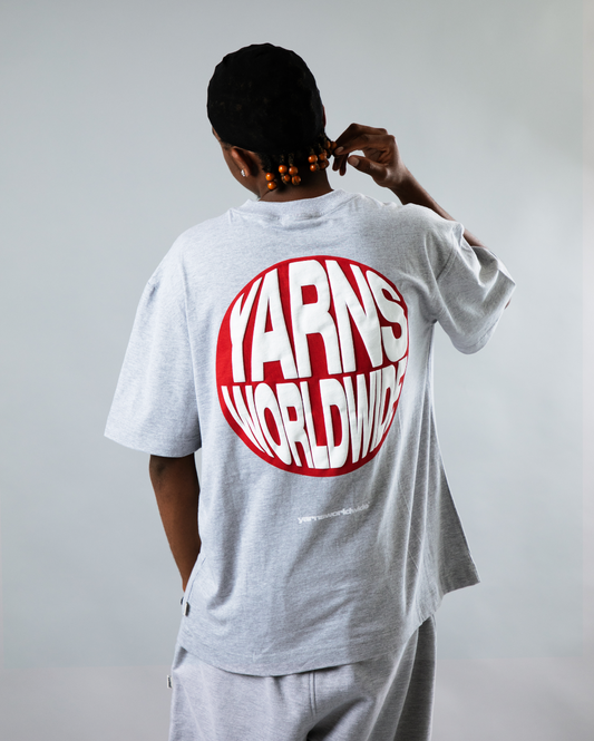 Yarns Warp Logo Relaxed Tee - Grey