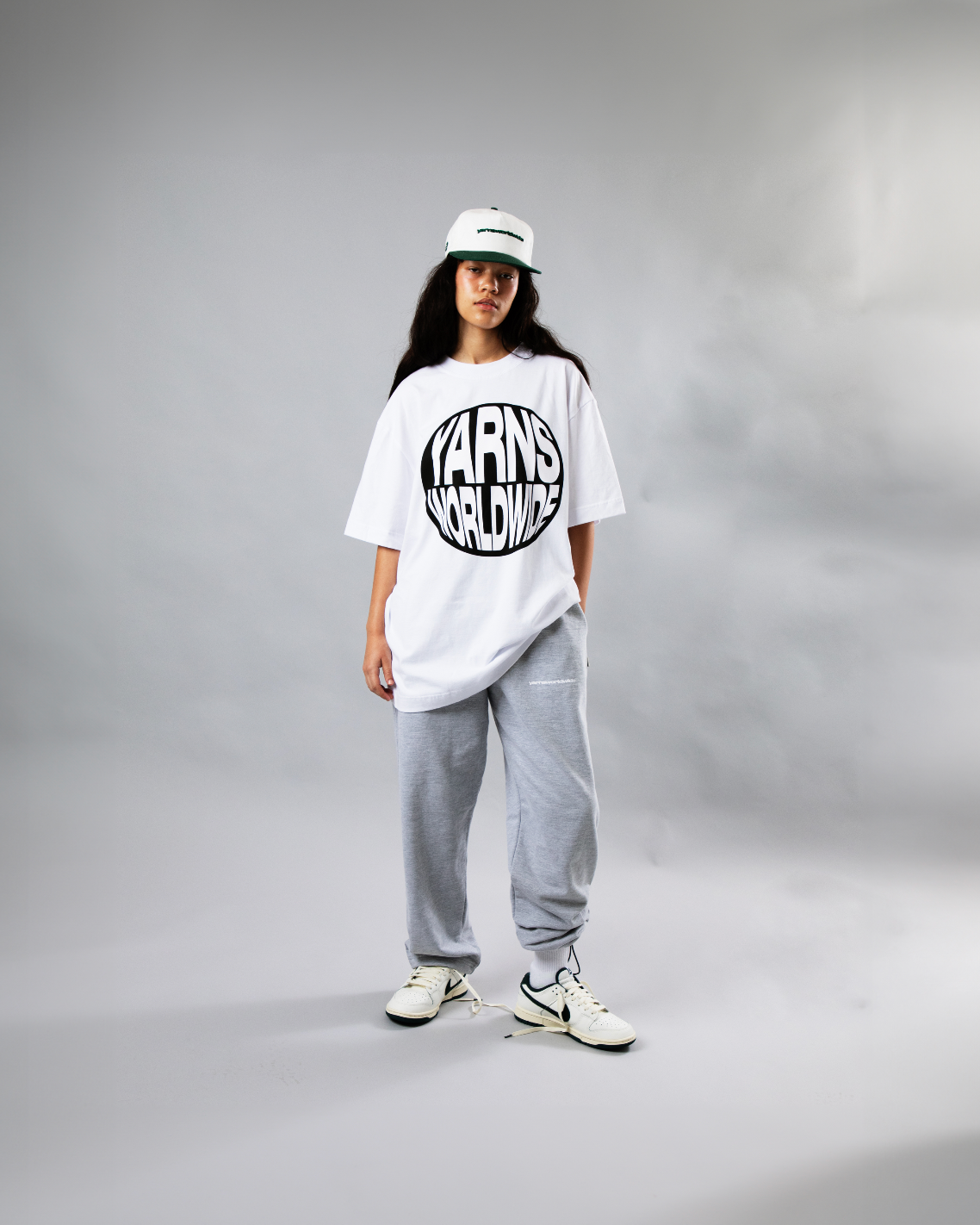 Yarns Warp Logo Tee - White