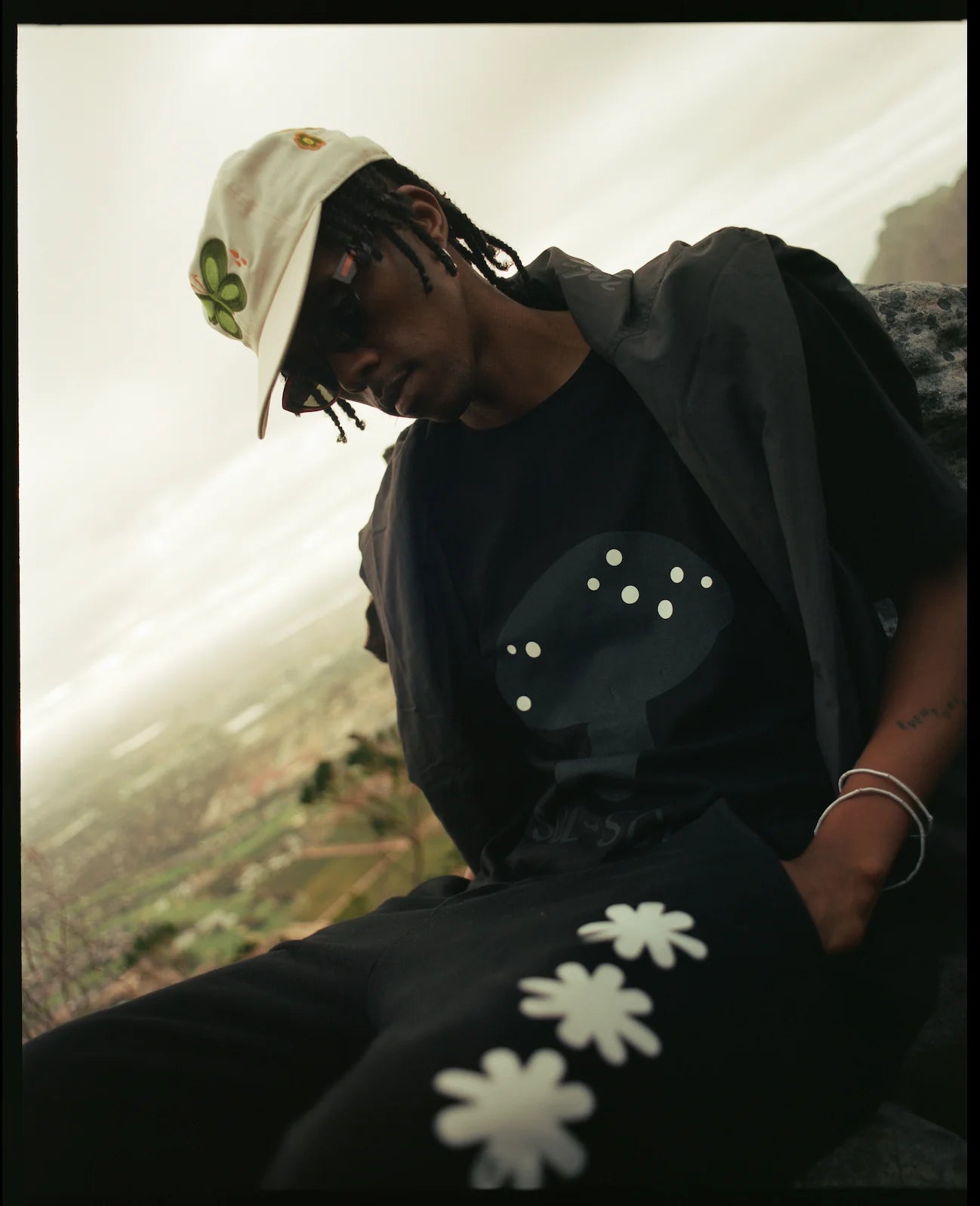 Sol Sol "Garden Butterfly" Cap - Cream