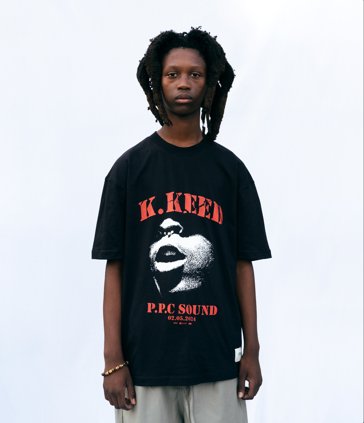 PPC SOUND powered by Spotify "Keed" T-shirt - Black