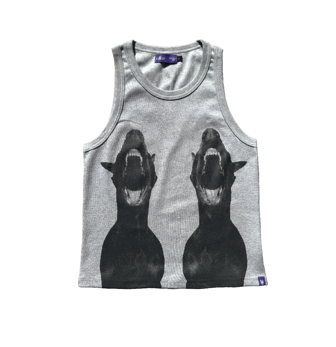 Back Yard Bigger 2 Guard Dog Vest - Dark Melange Grey