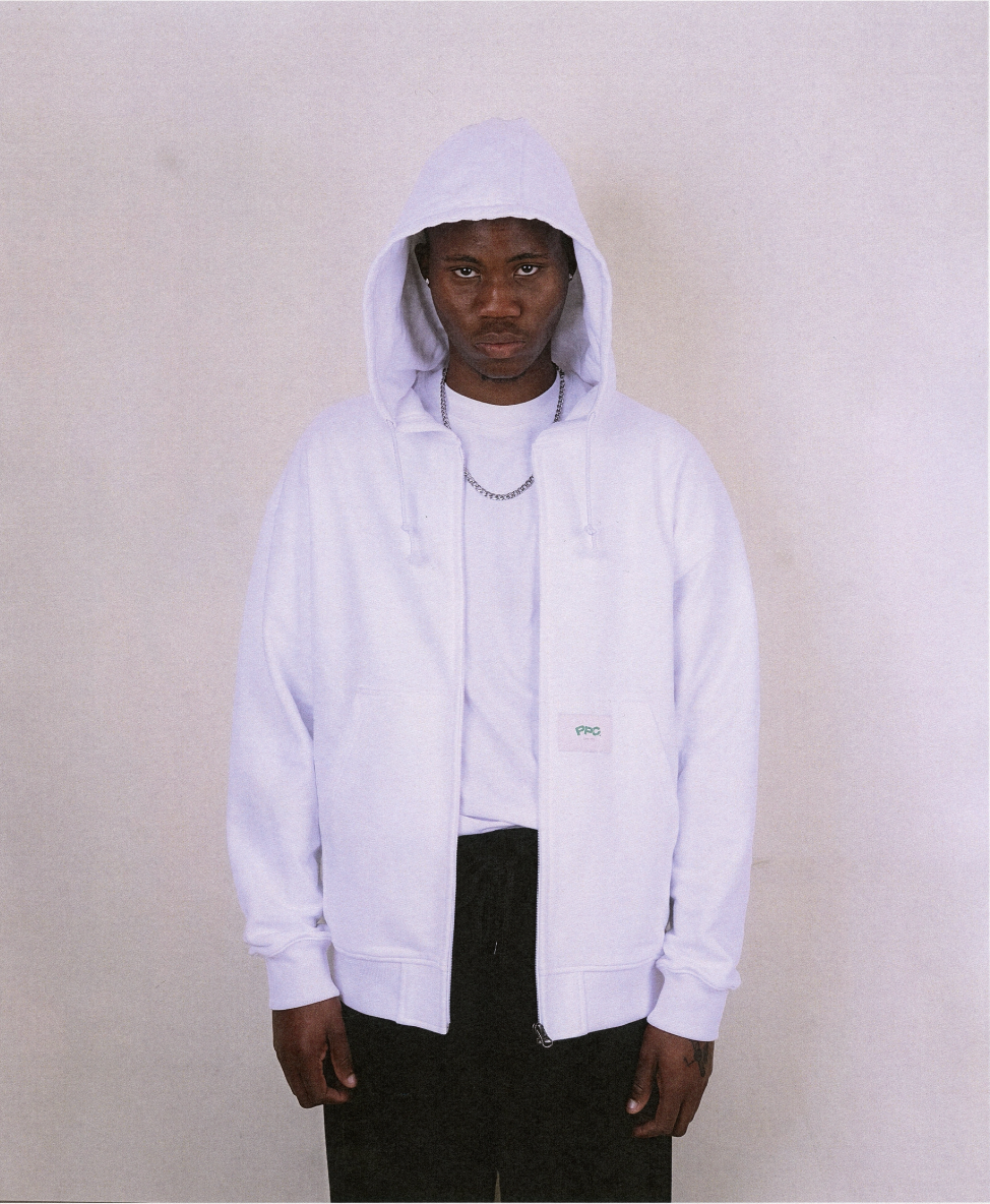 Potplantclub Zip-up Hoodie - White