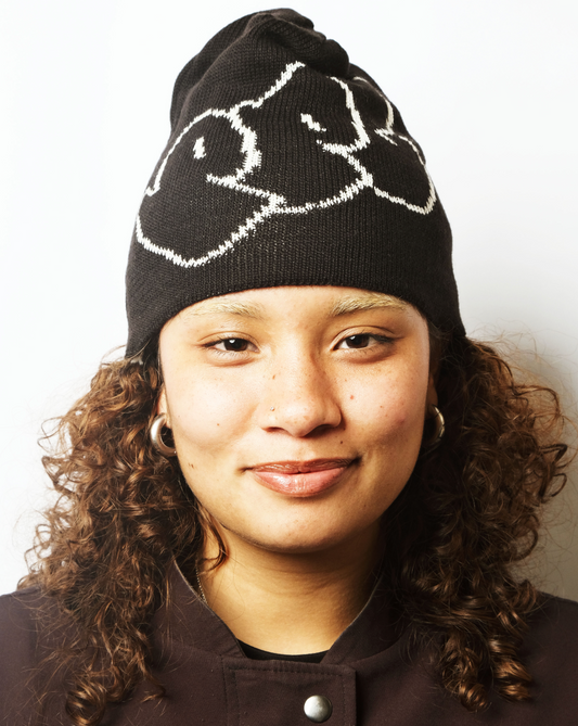 Pot Plant Club Skull Beanie - Black