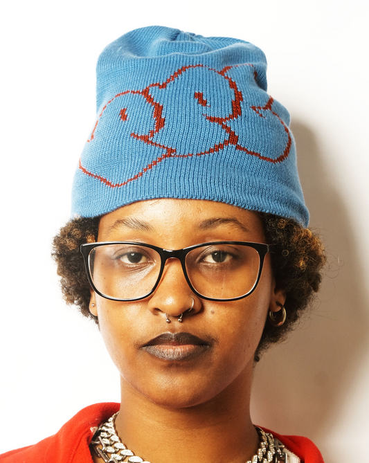 Pot Plant Club Skull Beanie - Blue
