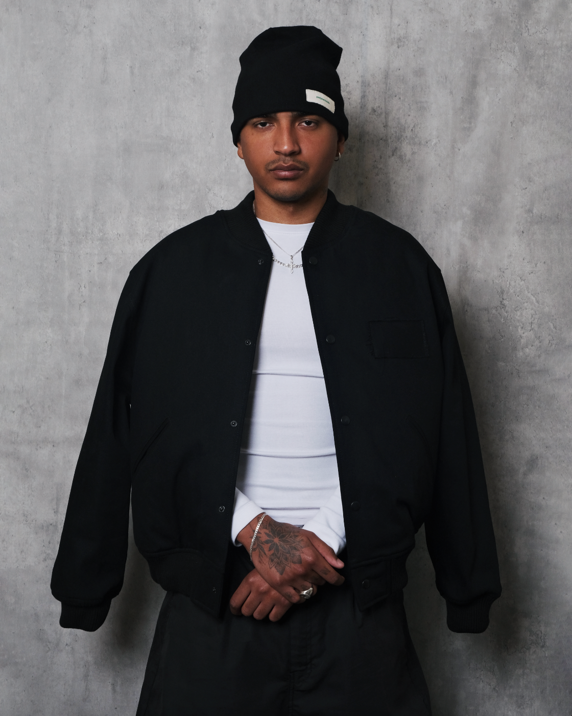 Potplantclub "Denim" Bomber Jacket - Charcoal
