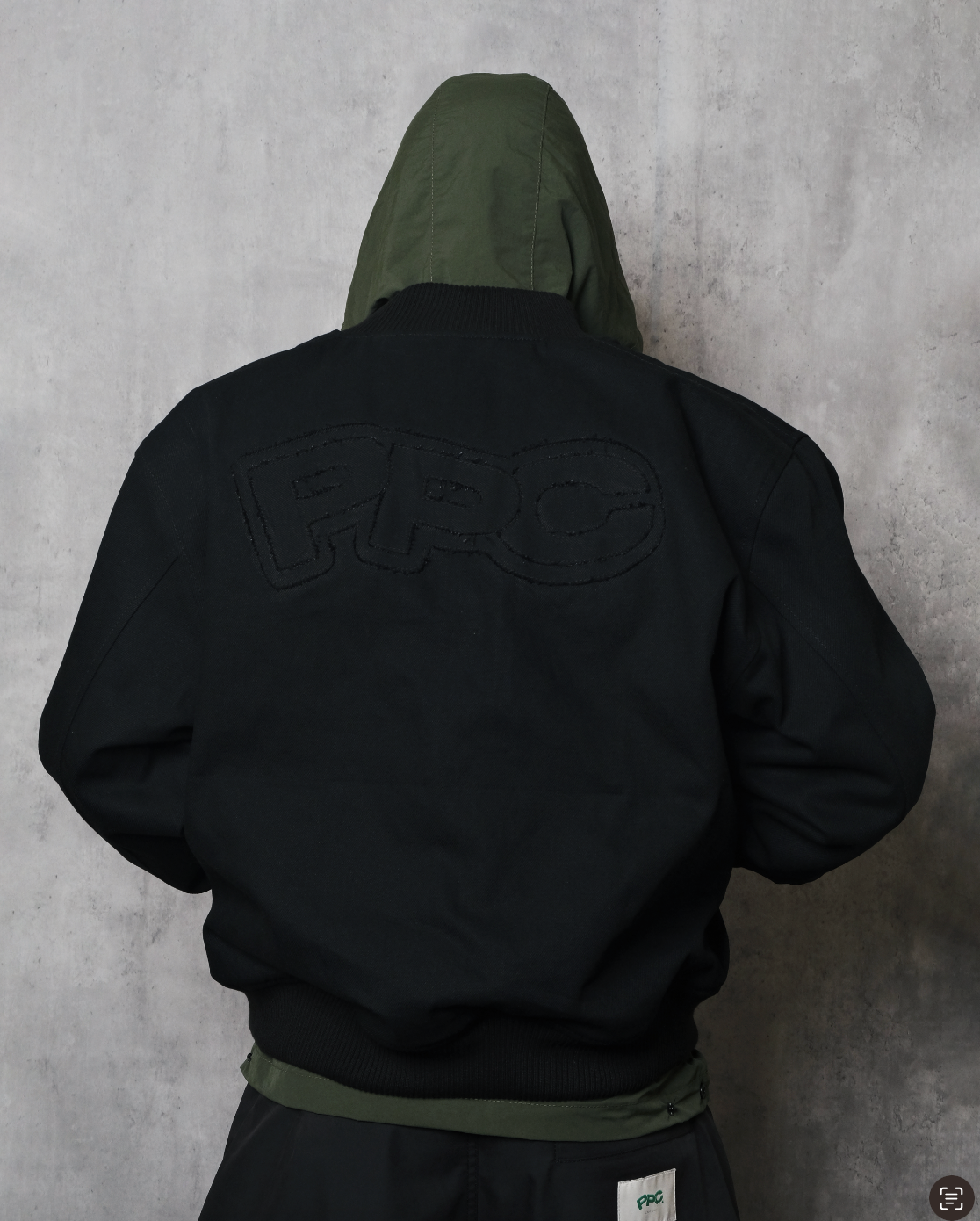 Potplantclub "Denim" Bomber Jacket - Charcoal