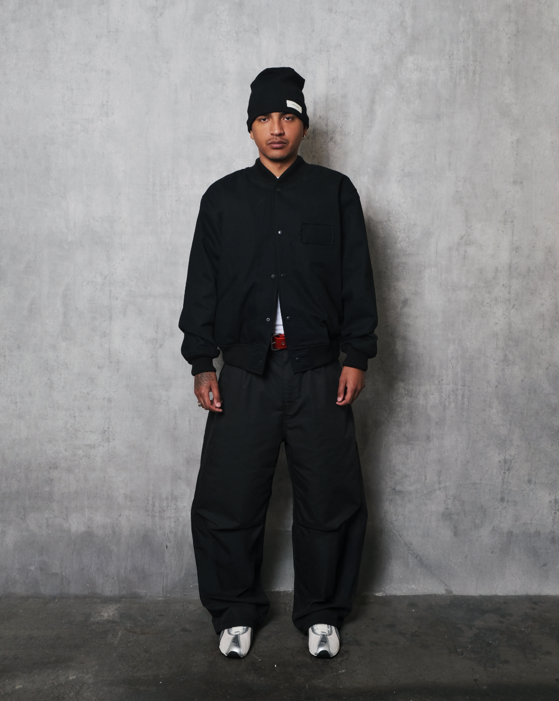 Potplantclub "Denim" Bomber Jacket - Charcoal