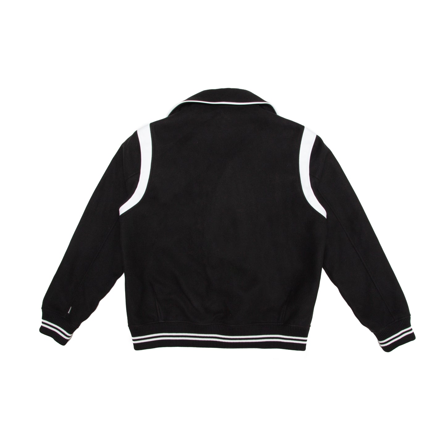 Yarns Varsity Jacket - Black/White