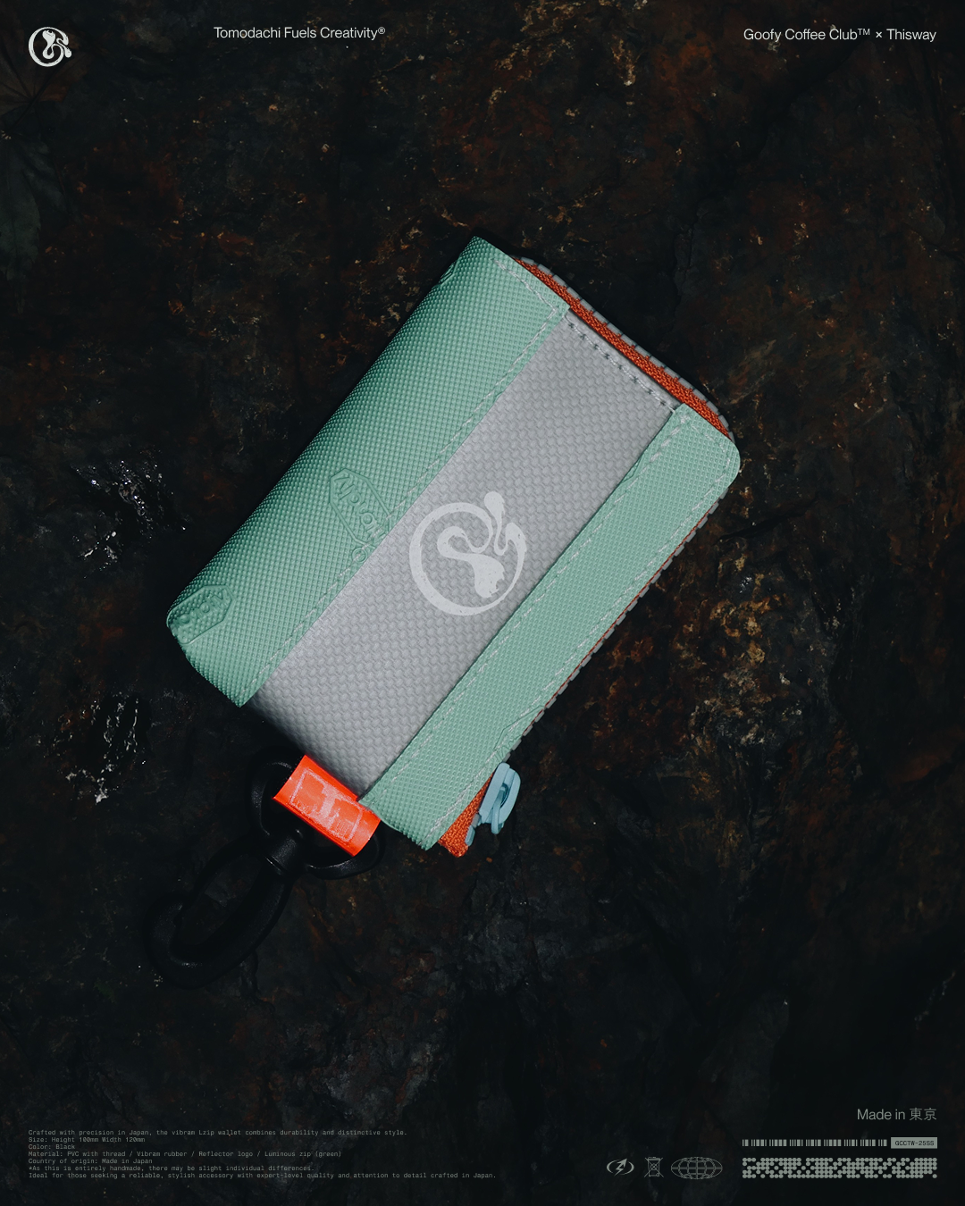 Goofy Coffee Club Vibram Card Wallet - Mushroom