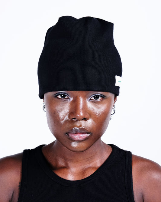 Potplantclub Ribbed Beanie - Black AW26