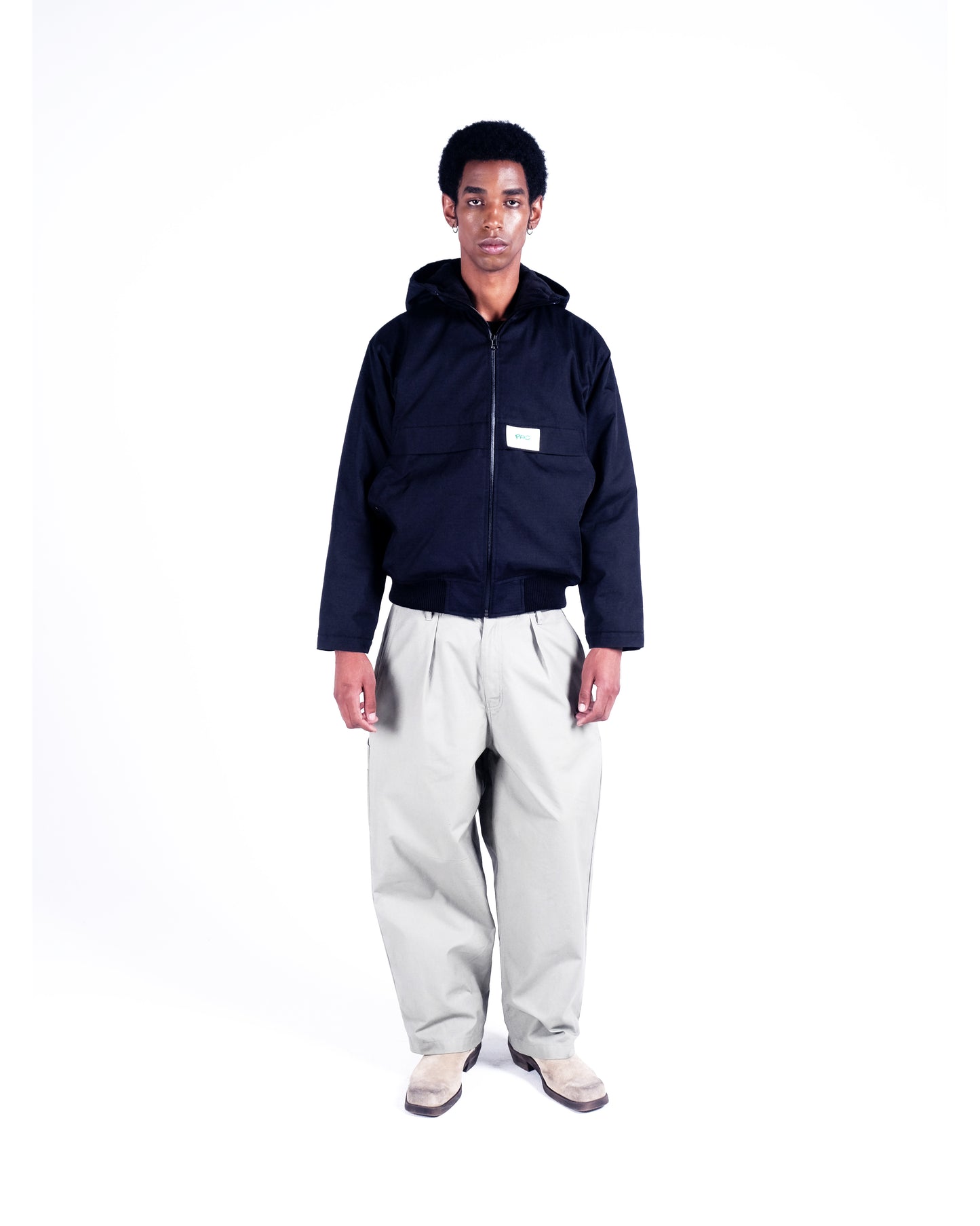 Potplantclub Hooded Bomber Jacket - Black AW26