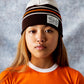 Precious Plant Club Skull Beanie - Brown/Cream/Orange