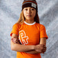 Precious Plant Club Skull Beanie - Brown/Cream/Orange