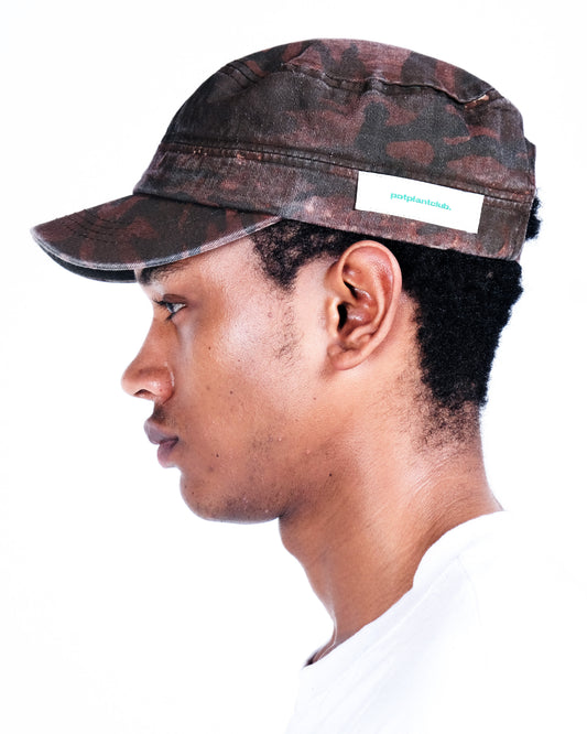 Potplantclub Painter's Cap - Brown Camo AW26