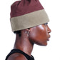 Potplantclub Split Ribbed Beanie - Brown/Green AW26