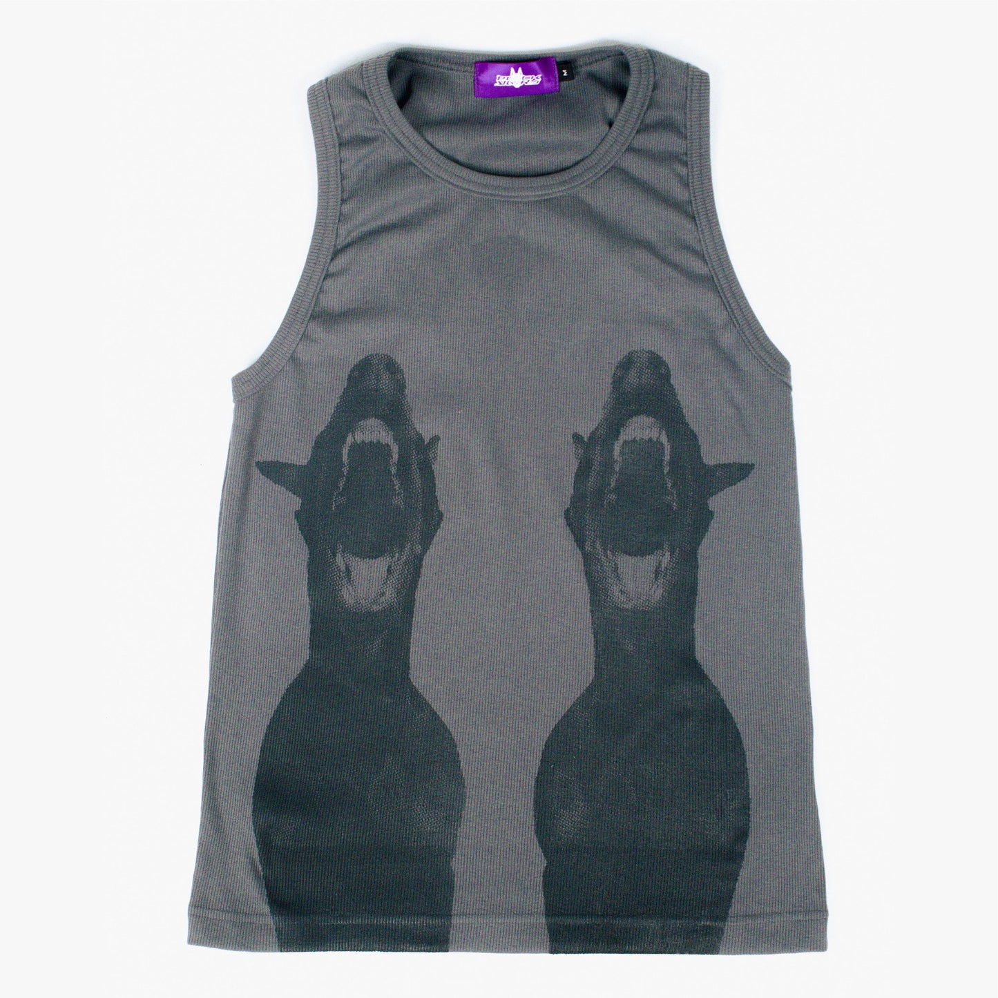Back Yard Bigger 2 Guard Dog Vest -Light Grey Melange