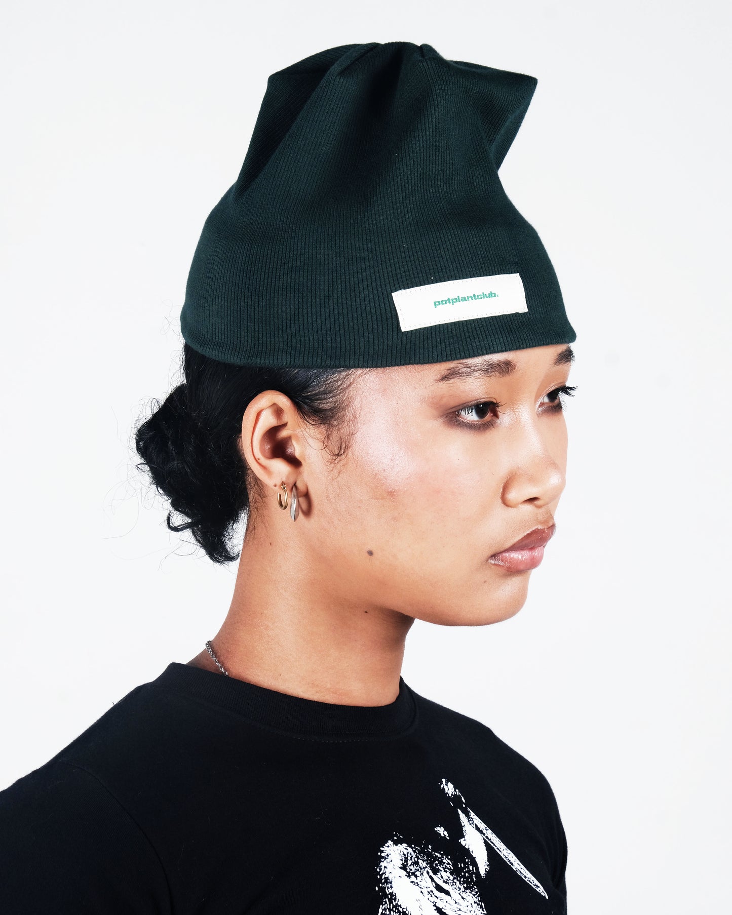 Potplantclub Ribbed Beanie - Green AW26