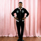 Kasi Flavour "Bench" Zip Up Knit Jacket - Black